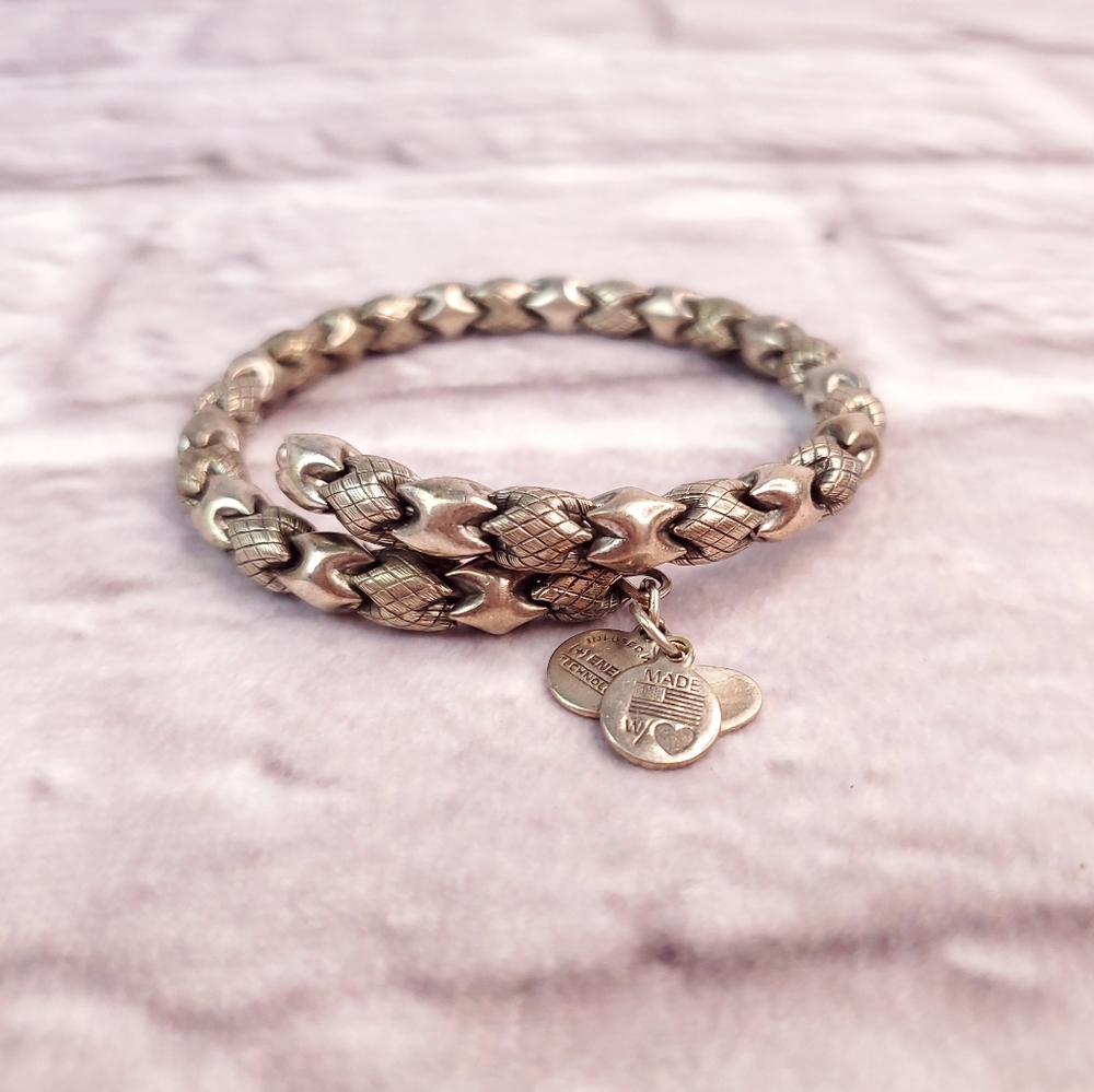 Alex and ani braded wrap around bracelet